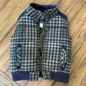 Jacadi Vest VGUC with Navy Corduroy Accents